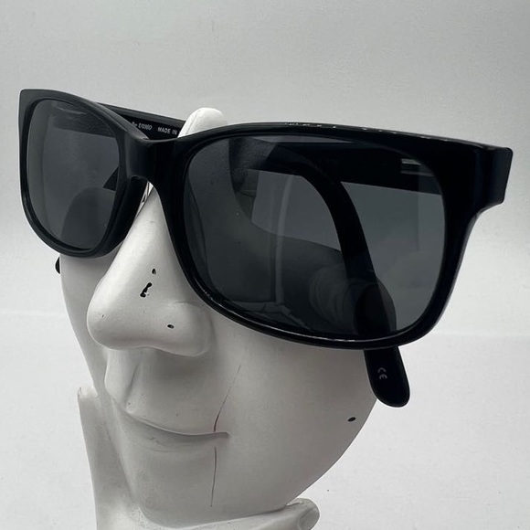 Per Uomo CS1082 Black Oval Sunglasses Frames - Picture 3 of 6